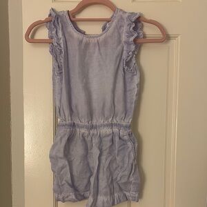 Bella Dahl Light Purple Ruffle Romper